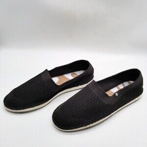 Cool Planet by Steve Madden Women Knit Electric Slip On Flats Black 8.5
